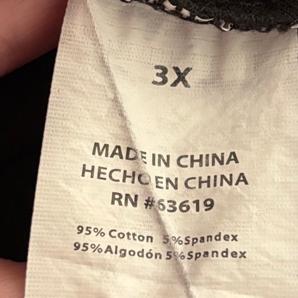 Bebe Long Sleeve Cotton Top with Copper Sequins spelling bebe - 3X - Picture 7 of 8